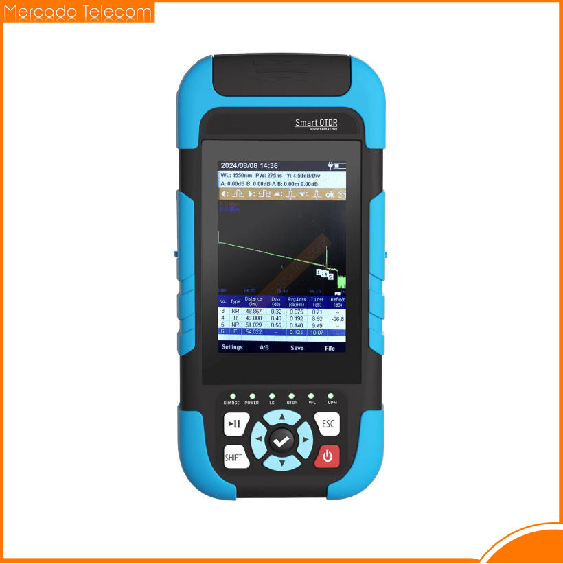 Optical Time Domain Reflectometer Otdr 1310 1550Nm - Mini OTDR glasvezeltester, 1310/1550 nm, 26/24
