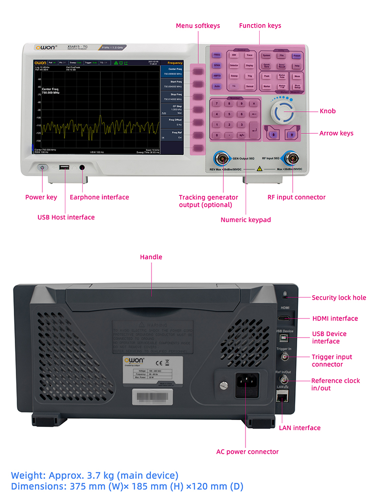 Draagbare spectrumanalysator 9 - Spectrum Analyzer Tracking Generator 1.5Ghz recensie en prijs